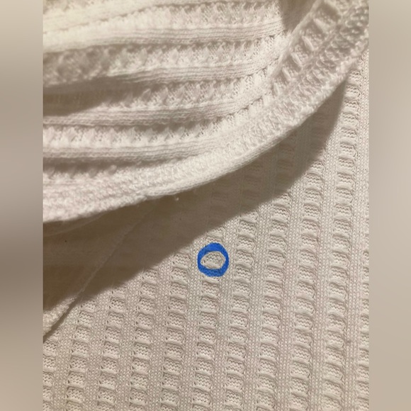 We the Free Wildcat Cowl Neck Thermal Sweater Pullover, Size M, Ivory - Picture 10 of 15